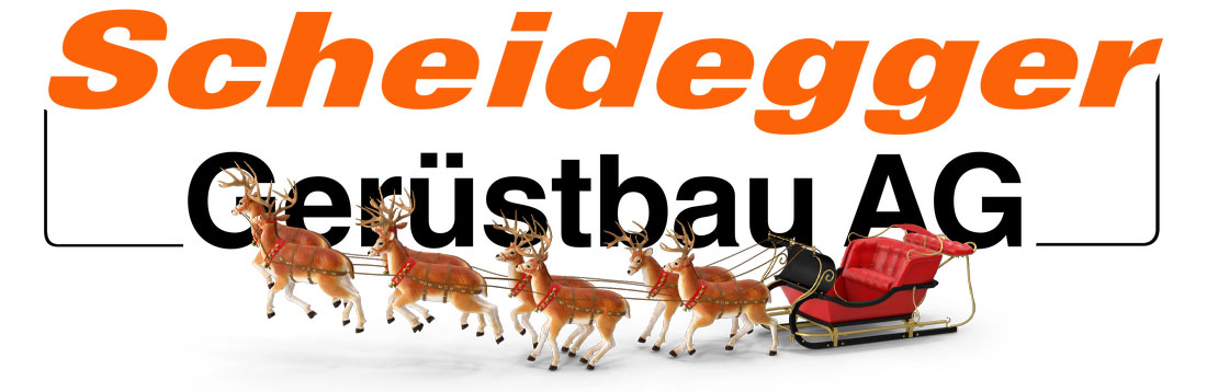 Scheidegger Gerüstbau Logo Weihnachten